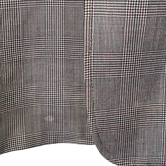 D&G Dolce & Gabbana Gray Plaid 100% Virgin Wool Blazer Jacket  Size: US 38/IT 52 - Picture 4 of 7